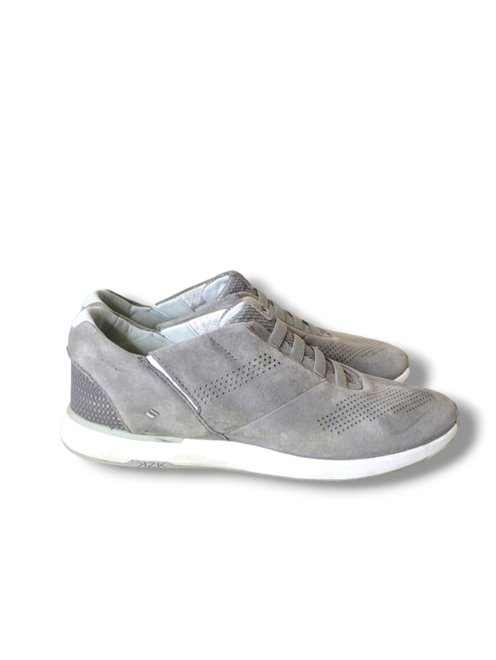 Kizik Leather Sneakers In Castle Gray 7.5